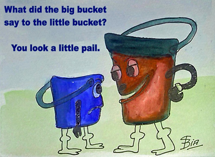 a little pail cartoon