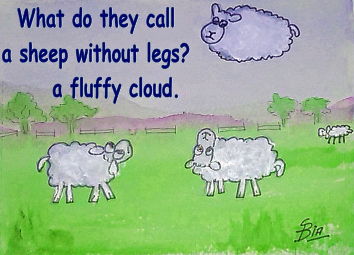 sheep cloud cartoon